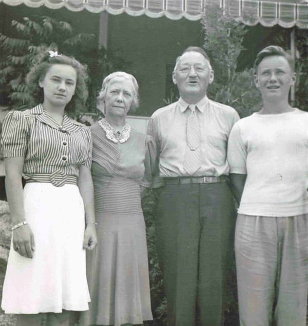 Audny, Clara, R.W. Sr., and R.W. Jr.